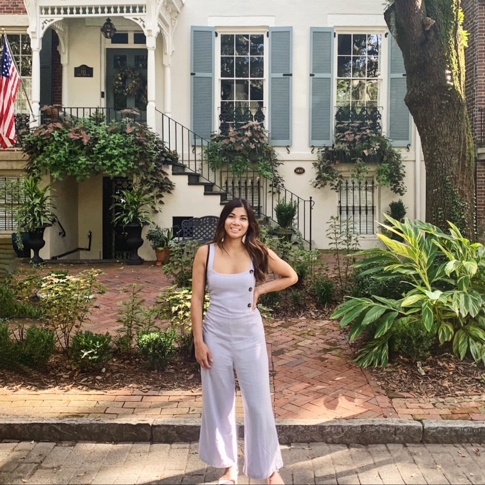 Light blue jumpsuit